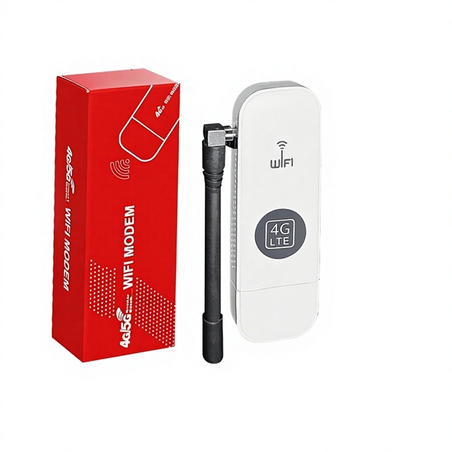 4G Wireless Wi-Fi Modem USB Dongle External Antenna Port Portable SIM Card-Based Internet Access Device Supporting 2.4G