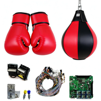 Máquina recreativa electrónica de boxeo para interiores, operada con monedas, de material metálico, con USB, para hablantes de inglés, japonés y español, con 1 año de garantía.