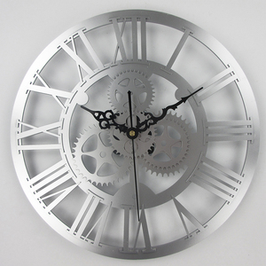 Horloge Murale Squelette à Quartz Silencieuse Grande Horloge Murale Vintage en Acrylique Chiffres Romains Horloge Murale Quartz Salon Simple Face CLASSIQUE - Product Image 6