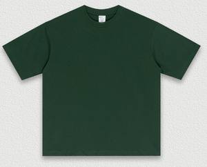 YKH 255Gsm hommes manches courtes haute qualité 100% coton Streetwear O col rond Logo personnalisé <span class=keywords><strong>Anti</strong></span> acariens t-shirt - Product Image 6