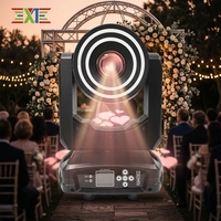 Professionelles 150W LED Bühnen-Moving-Head-Licht mit 7+7 Gobo-Rädern, Doppelprismen, 7 Farbrädern, Doppel-Hilfsöffnungen, DMX512