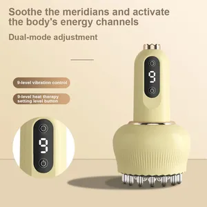 <span class=keywords><strong>Cepillo</strong></span> de Masaje Meridian Eléctrico Gua Sha Recargable con Terapia de Luz Roja y Función Vibratoria para Alivio del Dolor en el Hogar - Product Image 1