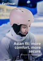 Casque de ski en matériau PC approuvé CE pour hommes et femmes, utilisation professionnelle sur double planche, résistant aux chocs, casque de sécurité réglable