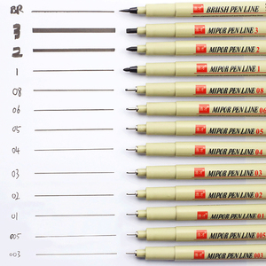 Ensemble de stylos à dessin en pigments, lot 005 01 02 03 04 05 08 1.0, pinceaux marqueurs d'<span class=keywords><strong>art</strong></span> Fineliner, stylo de croquis - Product Image 2