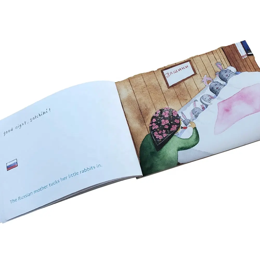 사용자 정의 하이 퀄리티 Softover 책 인쇄 어린이 이야기 색칠 철사-o 책 인쇄 주문형 도매