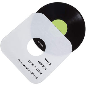 Sac sous vide en plastique recyclable de 7 à 12 pouces, double pochette pour disque vinyle, antistatique, intérieur et extérieur, pour pochette d'album, inclus - Product Image 2