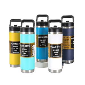 Botol Termos Air Stainless Steel Custom 18 36 26oz dengan Tutup Chug, Tumbler Gaya Outdoor, Cangkir Logo Custom Termal - Product Image 5