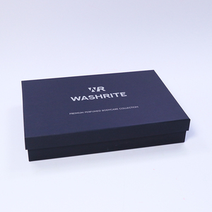 Boîte en papier rigide personnalisée de luxe pour les soins du corps et les cosmétiques, avec couvercle et base noirs, avec logo - Product Image 3