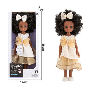 FiveStar Maßgefertigte 13-Zoll-Ganzkörper-Silikon-Spielzeug-Babypuppen, Schwarze Vinyl-Puppen, 33 cm Modische Mädchenpuppe, Realistisch Aussehendes Spielzeug - Product Image 5