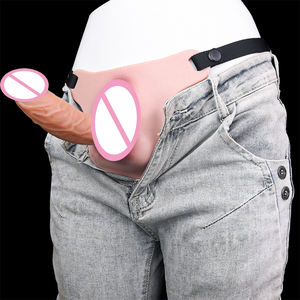 FAAK-G1151 Groot Formaat Siliconen Echte Vagina Pads Invoegen Pad Zak Pussy Voor Homoseksuele Man Travestie Cosplay G-Spot Sex Grinder Speelgoed - Product Image 1