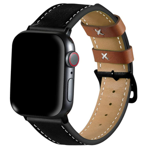 Correa de cuero y piezas de hebilla de acero inoxidable para <span class=keywords><strong>Apple</strong></span> <span class=keywords><strong>Watch</strong></span> <span class=keywords><strong>Serie</strong></span> 5 44MM banda - Product Image 2