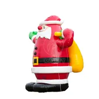 Increíble fiesta inflable Santa réplica gigante de publicidad para Navidad