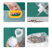 Transparent étanche liquide jus bière vin emballage Grains sac Portable 1 gallon 1 litre lait bec pochette avec poignée