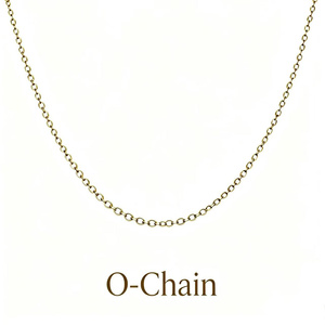 Cadena de Acero Inoxidable de 40-60 cm con Eslabones Tipo Curb y O, Chapada en Oro, para la Creación de Joyería de Moda, Collar con Colgante - Product Image 4