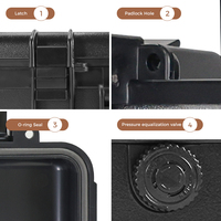 Boîte à outils en plastique dur PVC étanche et antichoc pour pistolets et armes OEM personnalisable avec mousse