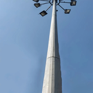 핫 딥 아연 도금 4G 5G WIFI 신호 단일 파이프 통신 타워 안테나 모노폴 타워