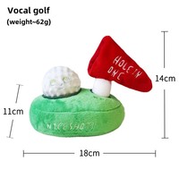 Jouet en coton coréen écologique pour animaux de compagnie Nouveau Fun Ins Spot Golf Design Durable Nourriture Cachée Reniflant Chats Chiens Jouet Anneau Papier