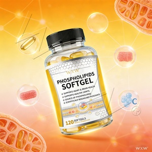 Gélules <span class=keywords><strong>de</strong></span> lécithine naturelle 700 mg <span class=keywords><strong>de</strong></span> phosphatidyléthanolamine (phospholipides) <span class=keywords><strong>de</strong></span> marque privée – Complément alimentaire en gélules molles - Product Image 3