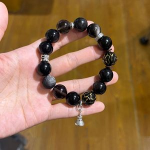 Nueva Pulsera de Obsidiana Plateada <span class=keywords><strong>Original</strong></span> para Mujer, Estilo Fresco con Cuentas, <span class=keywords><strong>Regalo</strong></span> - Product Image 2