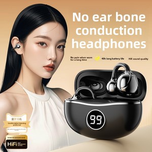 Auricolari TWS da Gaming con Clip per Orecchio, <span class=keywords><strong>Bluetooth</strong></span> 5.4, Display Digitale, Bassa Latenza, Ricarica Inversa, Cuffie Wireless Sportive per iPhone - Product Image 2