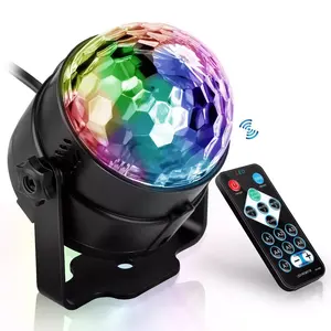 led דיסקו צבעוני KTV בר מסתובב במה אור פלאש USB לייזר כדור קסם