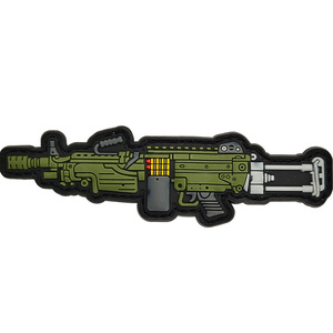 3D PVC chiến thuật ngoài trời Túi Sticker vá cao su huy hiệu nhỏ giọt nhãn phiên bản Q với móc các bản vá lỗi tại chỗ bán buôn - Product Image 6