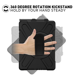 Support de poche rotatif à 360 degrés étui pour tablette en silicone à trois épreuves pour <span class=keywords><strong>Samsung</strong></span> T540 <span class=keywords><strong>Tab</strong></span> Active <span class=keywords><strong>4</strong></span> étui - Product Image 5