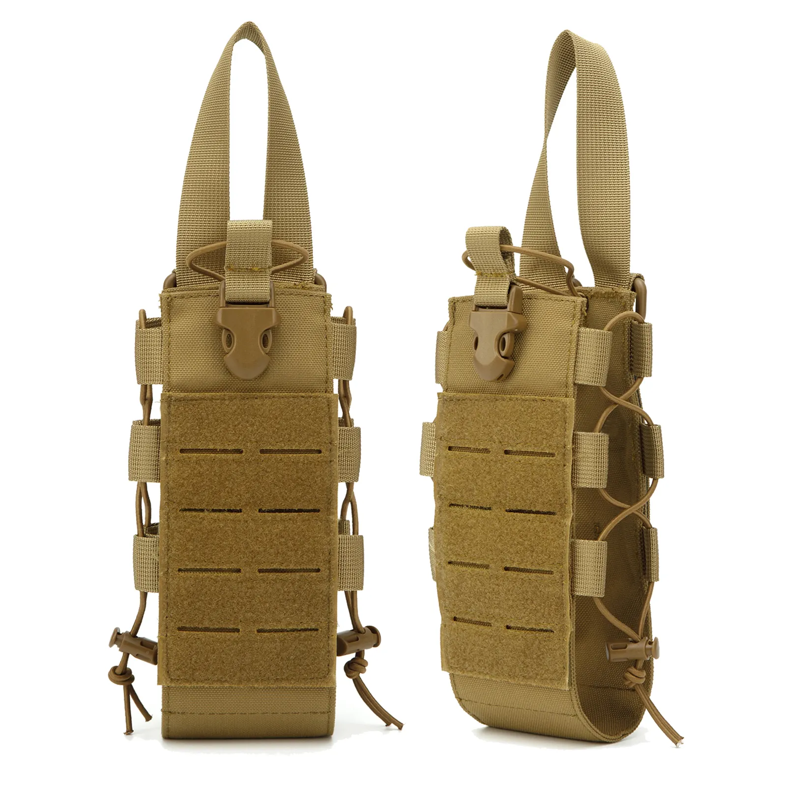 Molle chai nước chủ với xử lý chiến thuật chai nước Pouch chai nước Túi tàu sân bay cho các hoạt động ngoài trời