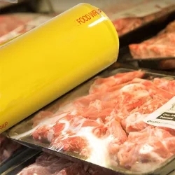 Thực phẩm Gói tự dính PVC bám phim 9/10/11 micron bọc thực phẩm với Side Cutter Nhựa bao bì thực phẩm - Product Image 5