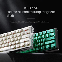 Clavier mécanique magnétique en aluminium CNC ALUX60, échangeable à chaud, taux de polling 8K, rétroéclairé RT001