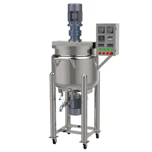 Stainless Steel Small 500l Shower Gel Mixing Liquid Soap Reactor Mixer Tank Hand Wash Detergent Shampoo Making Machines