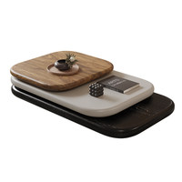 Table basse pivotante en bois de style italien minimaliste et luxueux pour petit salon, mobilier de maison