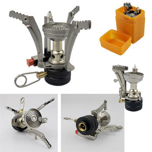 Olla Sartén Hervidor Tazas de acero inoxidable Tenedor ligero Cuchillos Cuchara Platos Cocina al aire libre Mochilero Camping Picnic Utensilios de cocina Mess Kit - Product Image 3