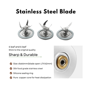 Piezas de electrodomésticos Cuchilla <span class=keywords><strong>Licuadora</strong></span> <span class=keywords><strong>Oster</strong></span> Blender Cuchilla trituradora de hielo con tapa de <span class=keywords><strong>Base</strong></span> de tarro para accesorios de licuadoras <span class=keywords><strong>Oster</strong></span> Osterizer - Product Image 5