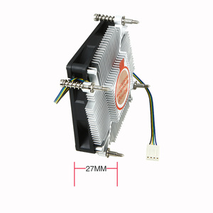 Mới bán mỏng <span class=keywords><strong>CPU</strong></span> Quạt làm mát tản nhiệt kiểm soát nhiệt độ trường hợp máy tính HTPC mini 12V Chassis yên tĩnh PC đen tùy chỉnh tản nhiệt - Product Image 3
