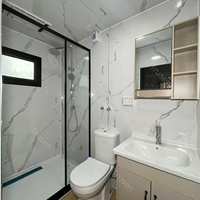 Casa Contenedor Expandible de Diseño Moderno de 20 pies, 30 pies, 40 pies, con Dormitorio, Baño y Cocina, Casa Contenedor Pequeña con Baño y Cocina