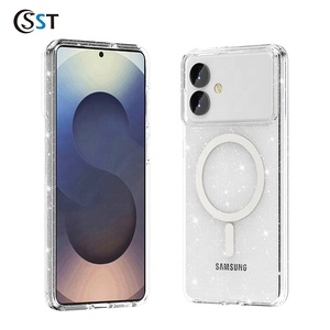 Mới Sang Trọng Pha Lê Rõ Ràng Magnetic Chống Sốc Trường Hợp Điện Thoại Đối Với Samsung S26 Cộng Với Trường Hợp Chống-Vàng Cổ Phiếu Có Sẵn - Product Image 1