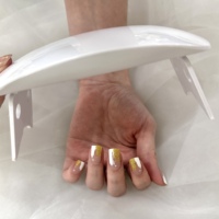 Bandes adhésives pour ongles en gel UV 3D personnalisées, étanches, non toxiques, effet néon disco, avec lampe UV pour applications DIY