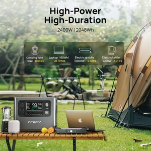 2400w Summer Campsite Portable Power Station Ifepo4 Battery Portable Power Station <b>Solar</b> Power Portable <b>Generator</b> Lifepo4 Batter - Product Image 2