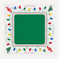 Alas Mahjong Natal Holly Jolly Grosir Langsung dari Pabrik, Alas Permainan Karet Anti Selip Tanpa Bau, Cetak Kustom untuk Pesta Liburan