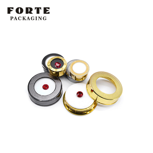 Boîte de présentation élégante FORTE en métal et verre, forme ronde, pour bijoux et pierres précieuses - Product Image 2
