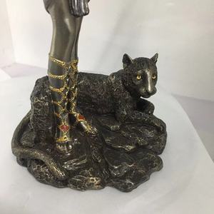 2024 Sculpture Résine Artisanat Ancienne Egypte Kitty Figurine Égyptien <span class=keywords><strong>Bastet</strong></span> Chat Déesse Résine Statue - Product Image 6