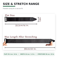 Sangles de serrage réglables pour vélo, ceinture de sécurité élastique à boucle auto-agrippante, sangle de fixation de batterie avec boucle