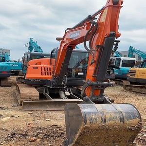 Miniexcavadora de Ruedas Usada DX60W de 60W, Excavadora Anfibia de 6 Toneladas en Venta en Buenas Condiciones - Product Image 1