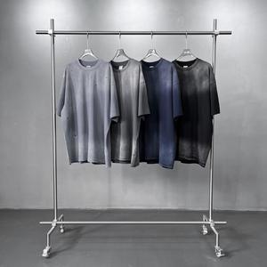 2025新デザイン特大Hombre tシャツ275gヘビー級スプラッシュインクプロクラブTシャツアシッドウォッシュシャツユニセックス用 - Product Image 4