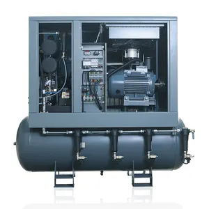Serbatoio aria 11kw compressore d'aria a vite vendita calda 500L litro De Aire De Tornillo Rotativo pompa a doppia vite portatile 16bar