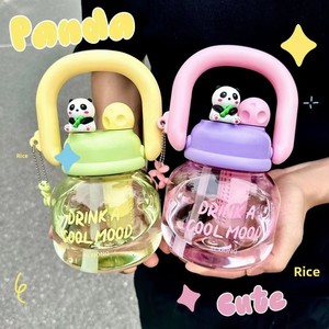 Artículos al por mayor MAIMA: Hervidor portátil con pajita, vasos de plástico para estudiantes, nuevas y bonitas botellas de agua de plástico de doble compartimento para el verano. - Product Image 3