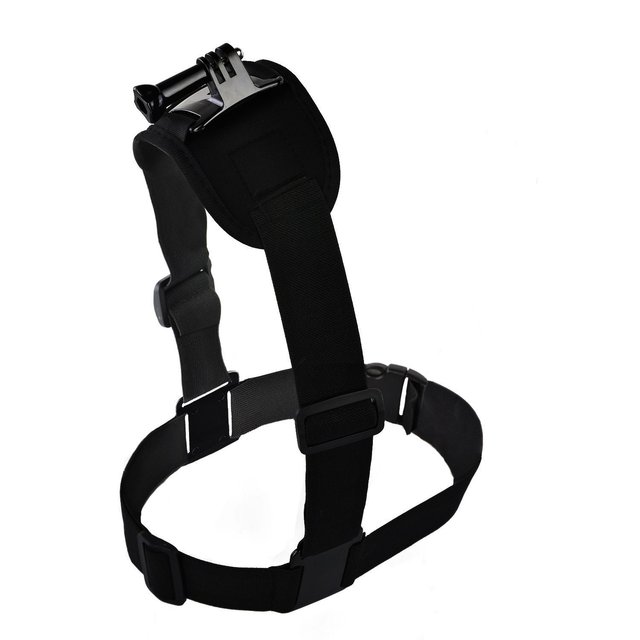 Kaliou Adjustable Elastic Nylon Single Shoulder Camera Chest Strap Mount Harness Belt Black 100g for Hero 7/6/5/4/3+ Action