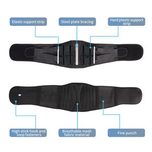 <span class=keywords><strong>Ceinture</strong></span> <span class=keywords><strong>lombaire</strong></span> en acier durable avec bande élastique de soutien et support dorsal en plastique rigide pour la protection <span class=keywords><strong>lombaire</strong></span> lors de soulevés de terre, squats et crossfit - Product Image 4