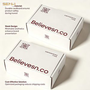 Cajas de embalaje ecológicas Caja de papel corrugado de color personalizado Cajas de embalaje de pinta de hielo impresas para joyería - Product Image 3